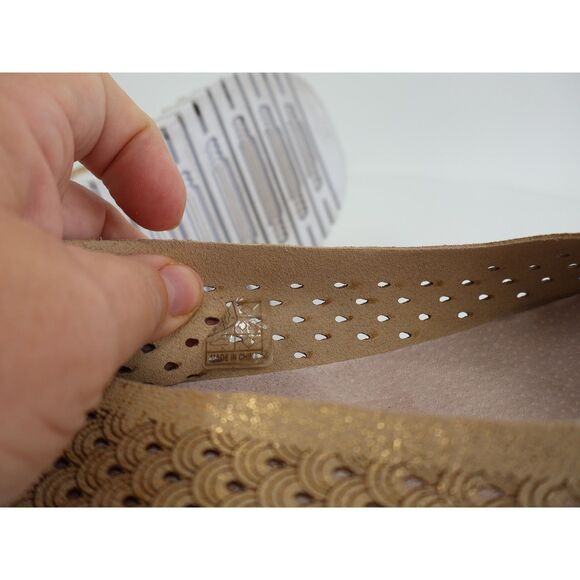 Ilse Jacobsen Women Tulip Bit Platform Slip On Shoe Size 40 10 Gold Loafer - Picture 11 of 12